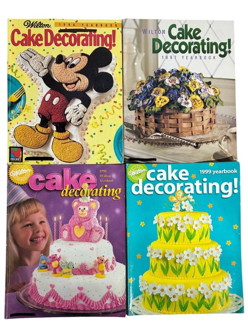 Wilton Cake Decorating Yearbook Magazine Lot 4 Vintage 1996-1999 Celebrations